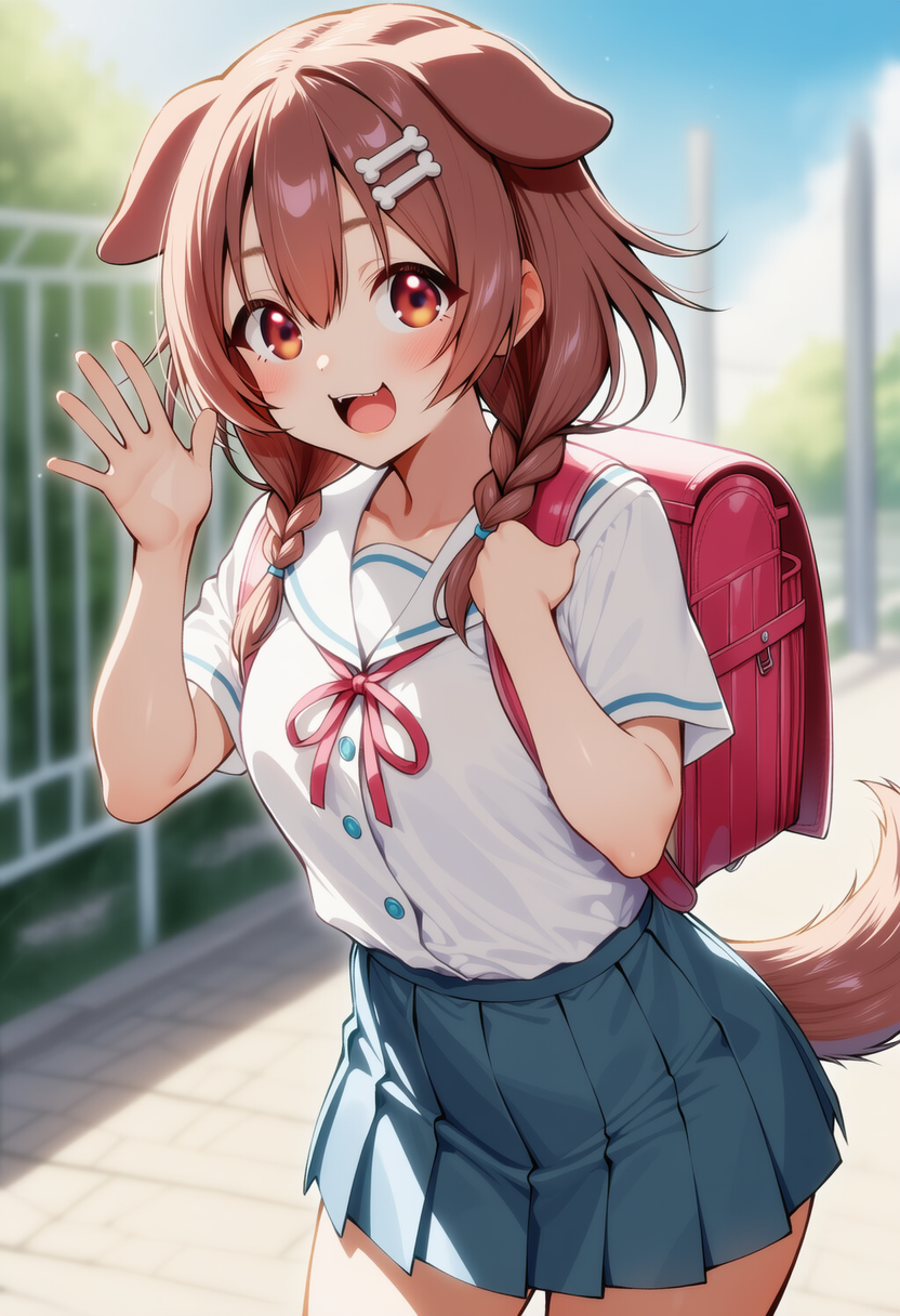 おはよー！（戌神ころね） | の人気AIイラスト・グラビア