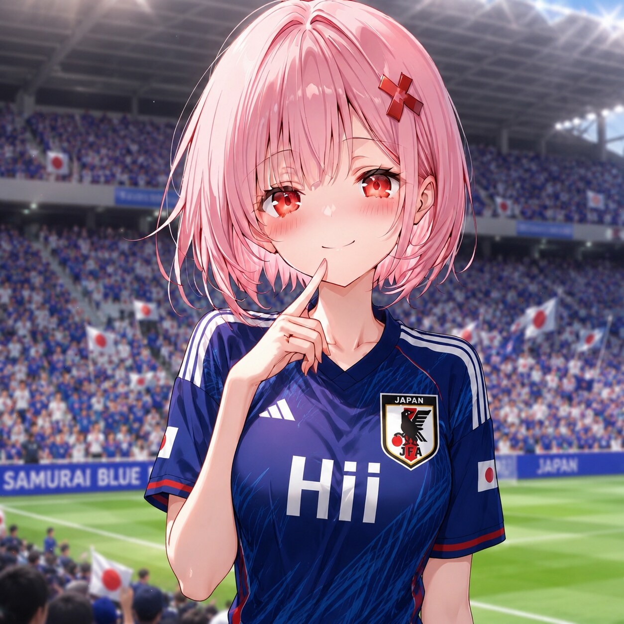 日本がんばれ！🐦‍⬛🟦