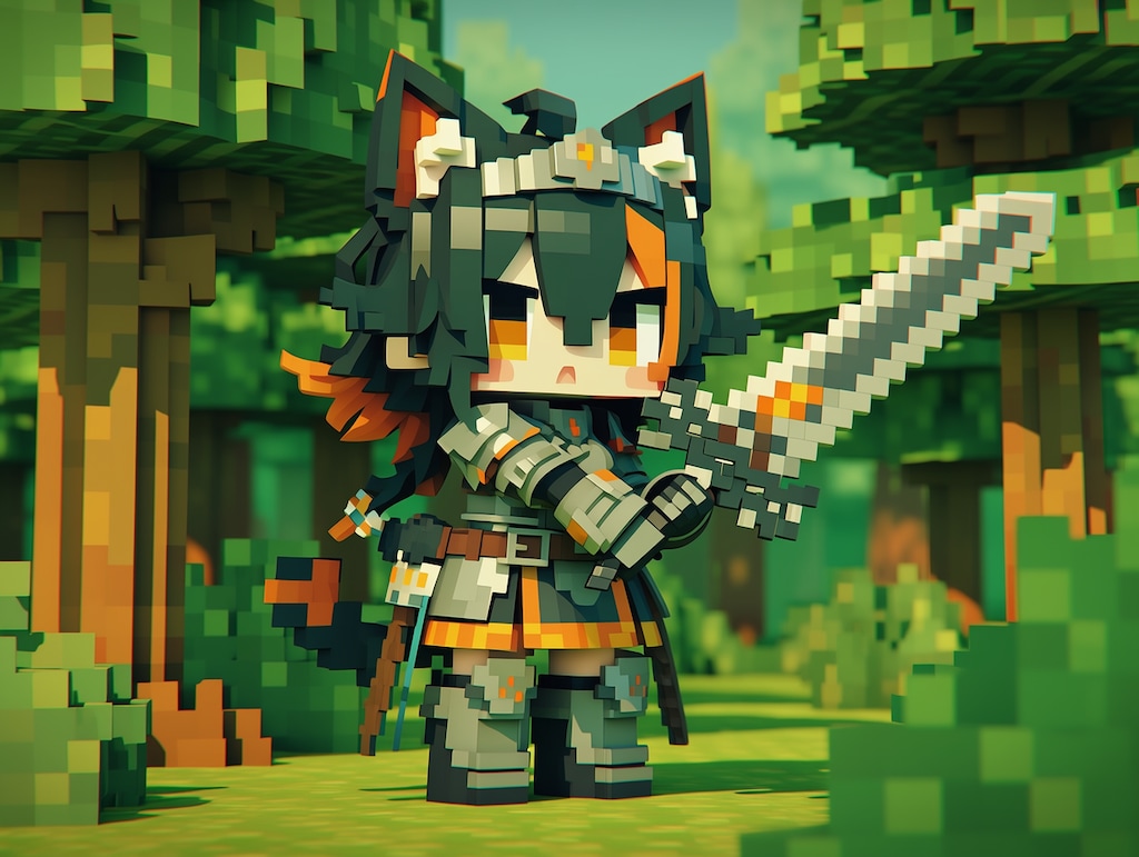 ローポリクラフト（１）翠鈴　niji7