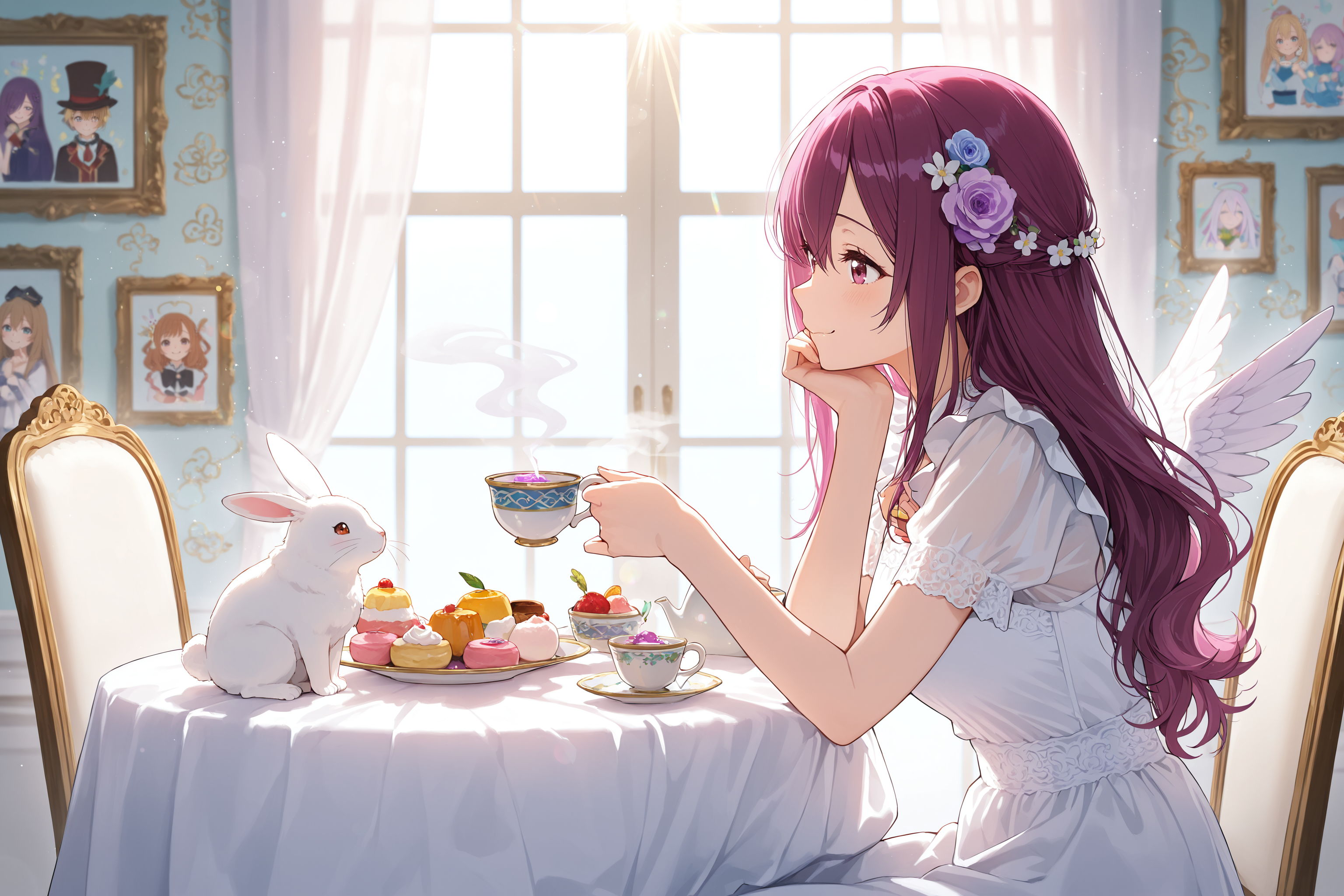 天使さんのティータイム🎵 | の人気AIイラスト・グラビア