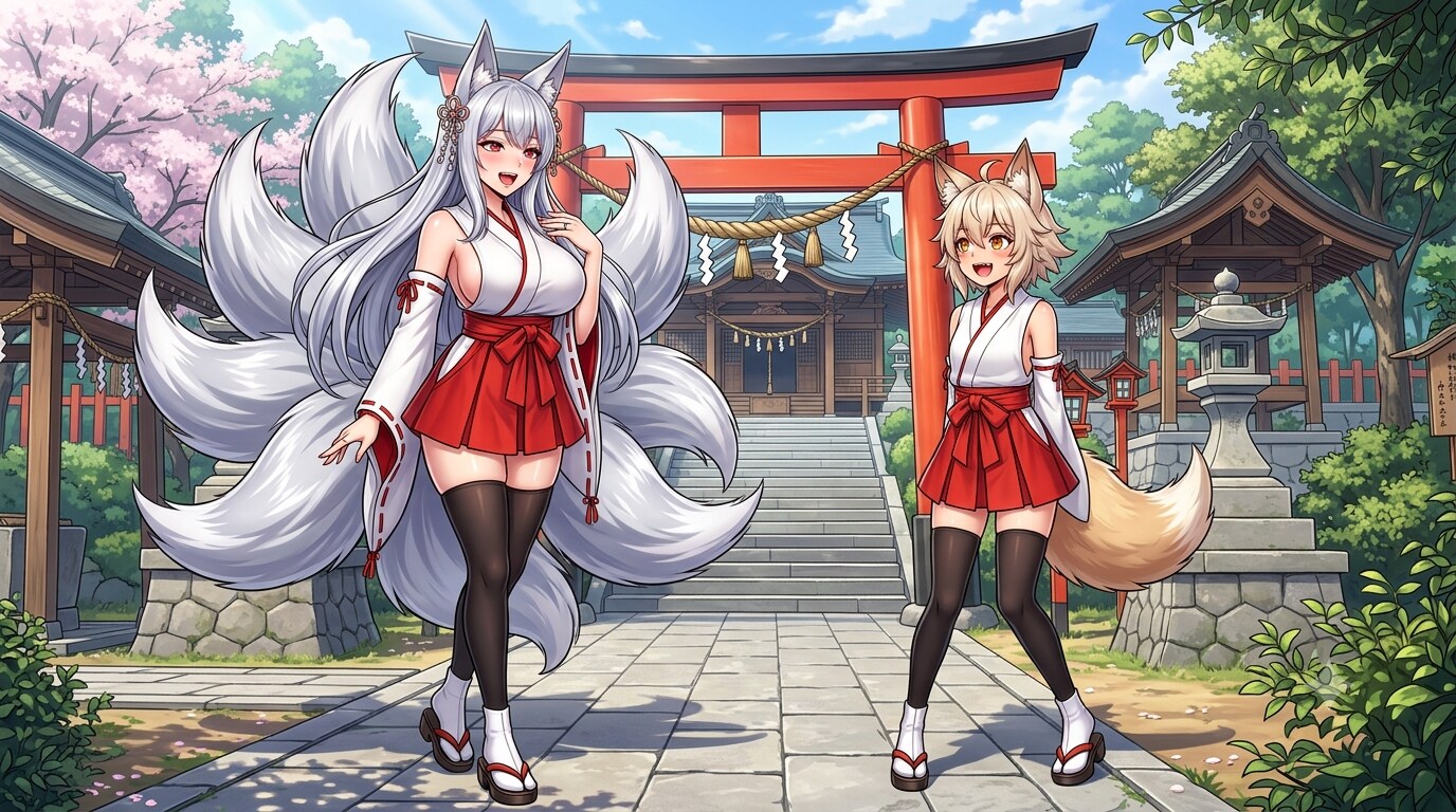 けも耳神社の巫女たち