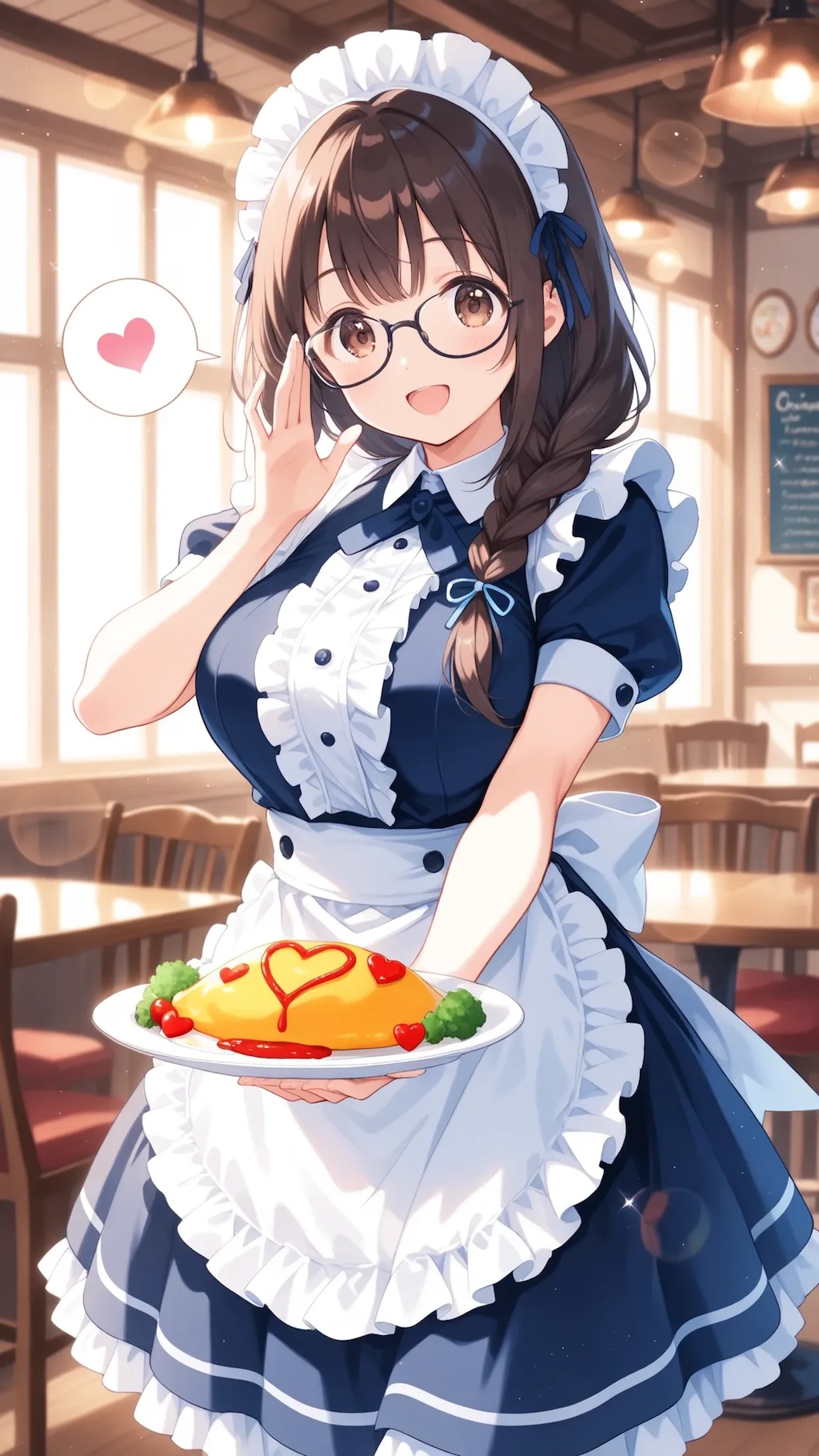 眼鏡優先オムライス