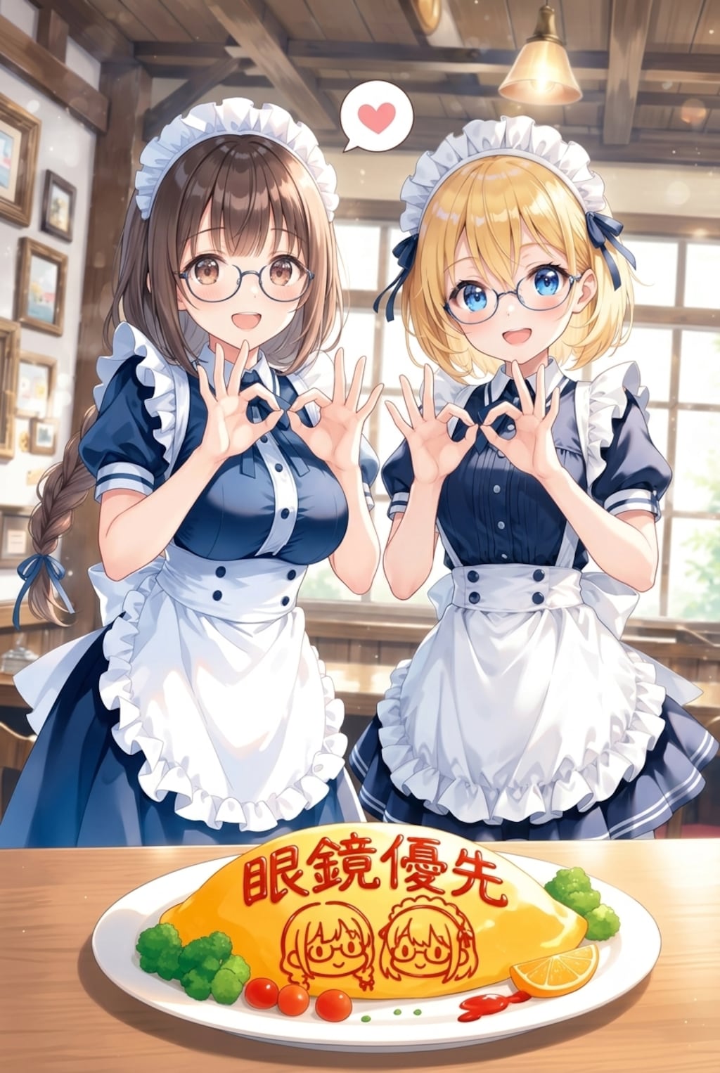 眼鏡優先オムライス