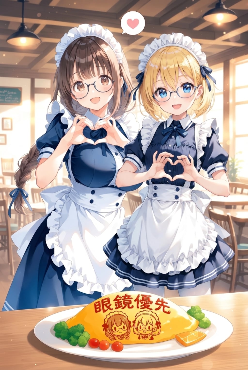 眼鏡優先オムライス