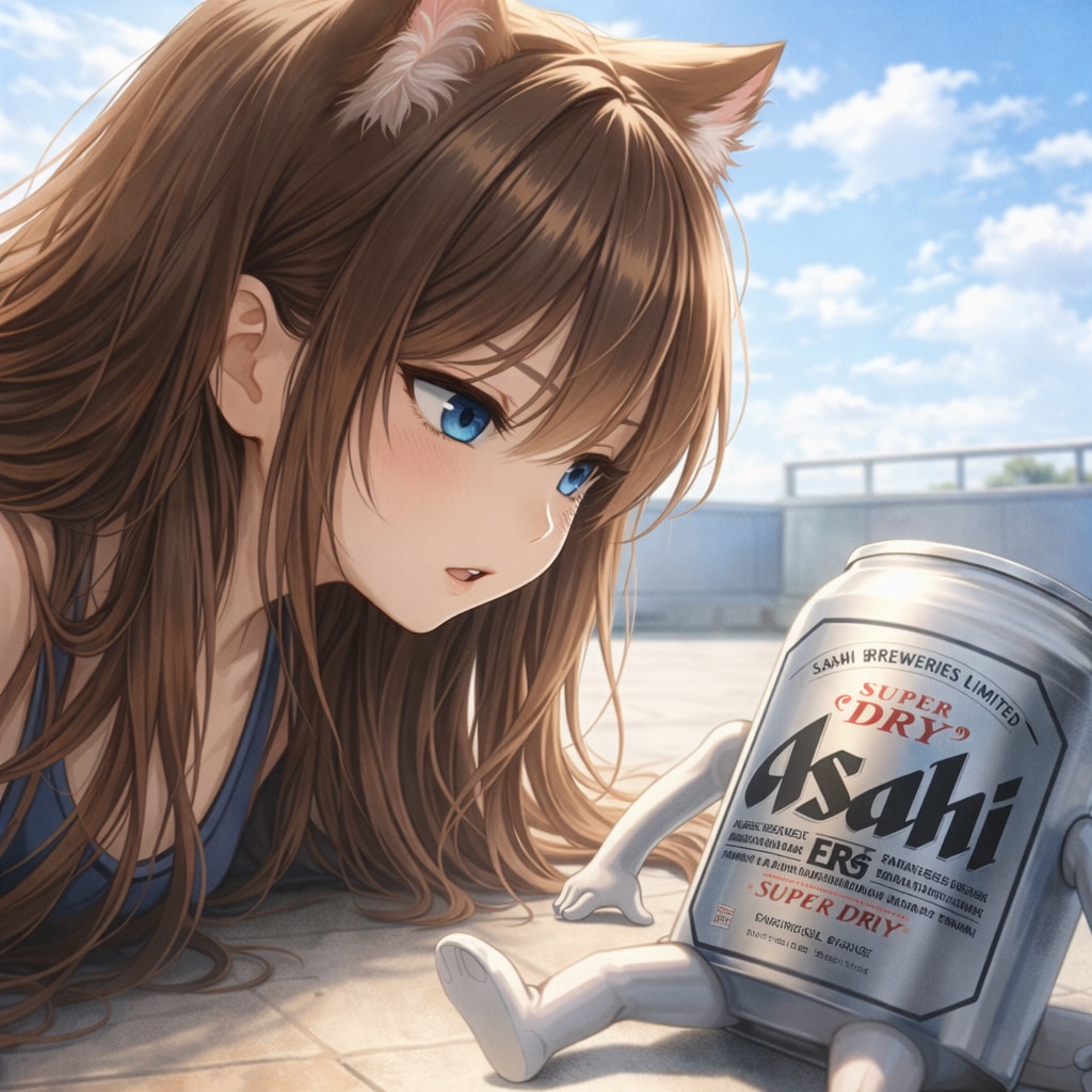 野獣の眼光を向ける小さな女の子