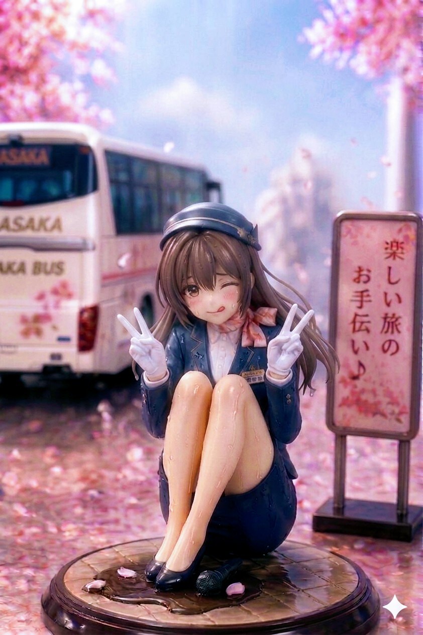 Geminiで修学旅行中のPAで、何かに間に合わなかったバスガイドさんフィギュア