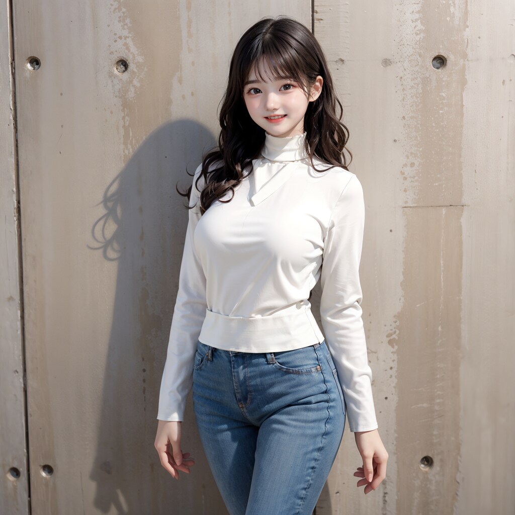 ファッションモデル③　巨乳とニット