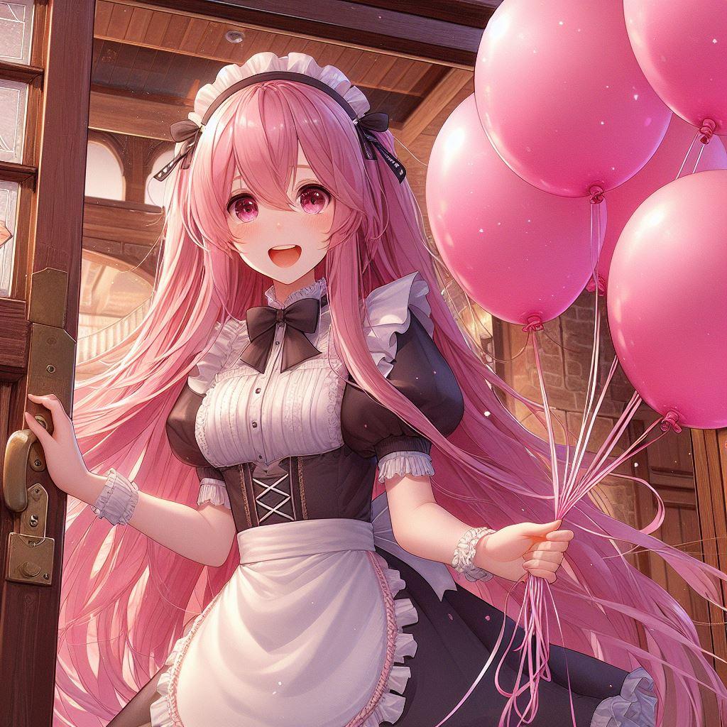 おかえりなさいませ坊ちゃま♡ 今日もすぐに風船遊びなさいますか?
