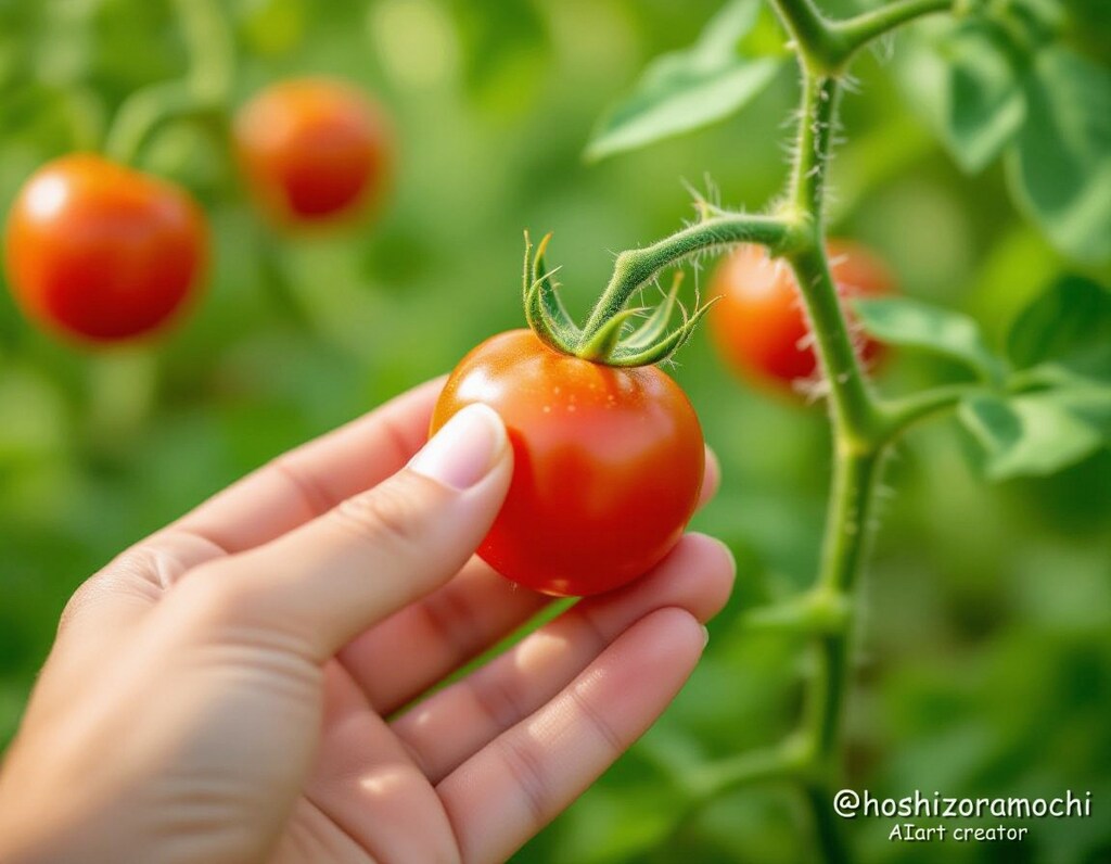 トマトのヘタと茎の香り - The aroma of tomato stems and stems
