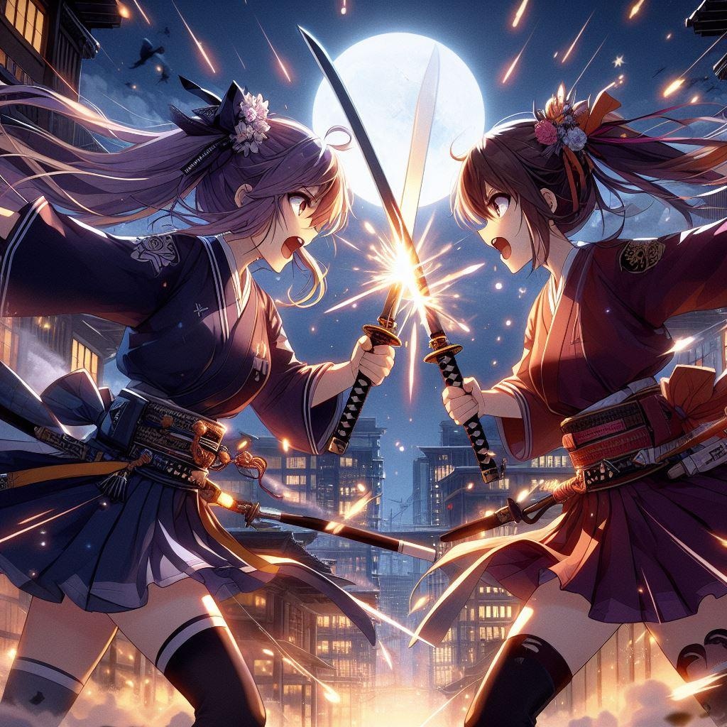 真夜中の剣戟