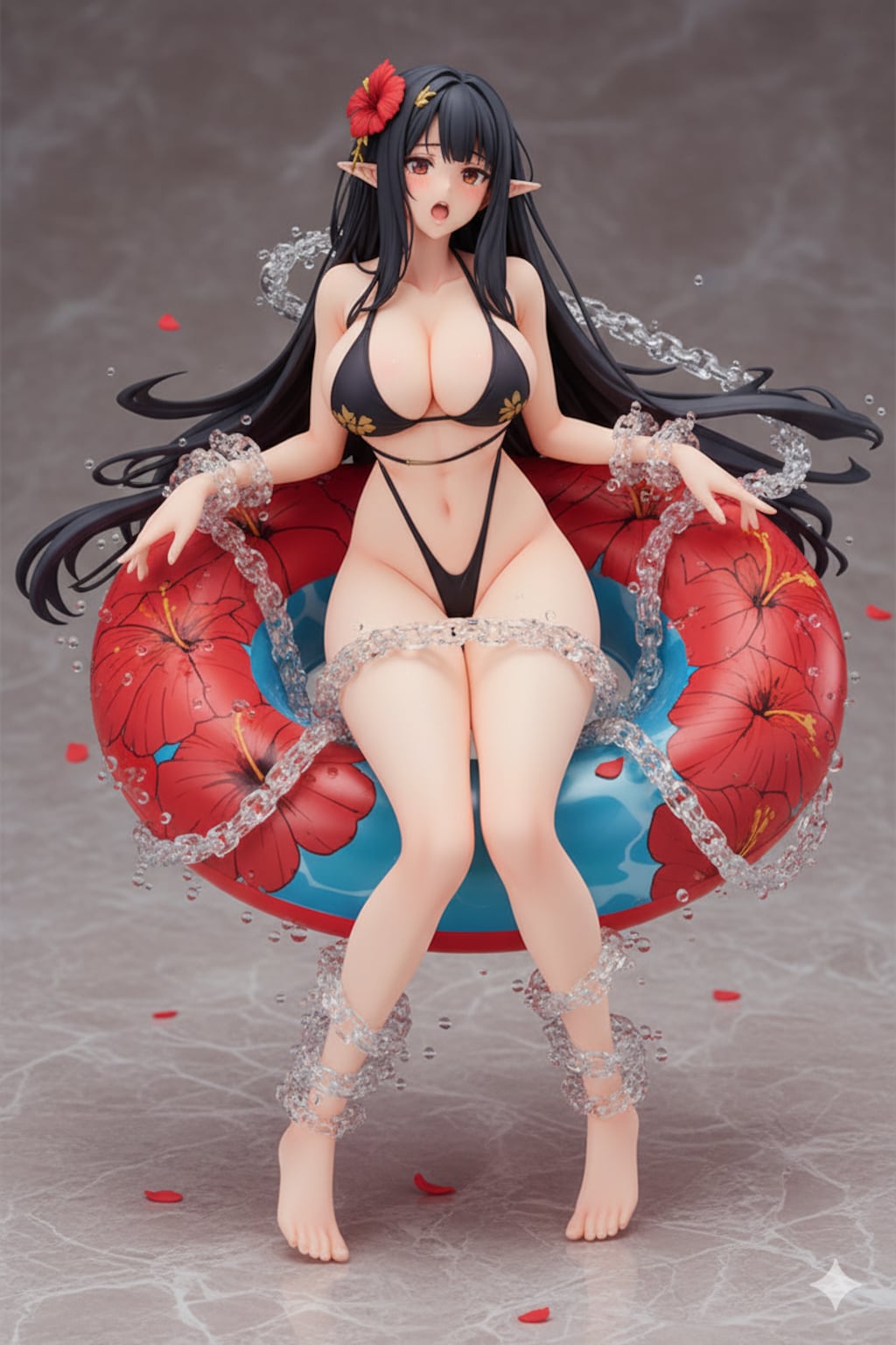 カードから召喚された悪のハイレグ美少女怪人を新たな必殺技！「ザー〇ン・ミルク・ハートアタック」で倒せ！（フィギュアでやられシリーズ）