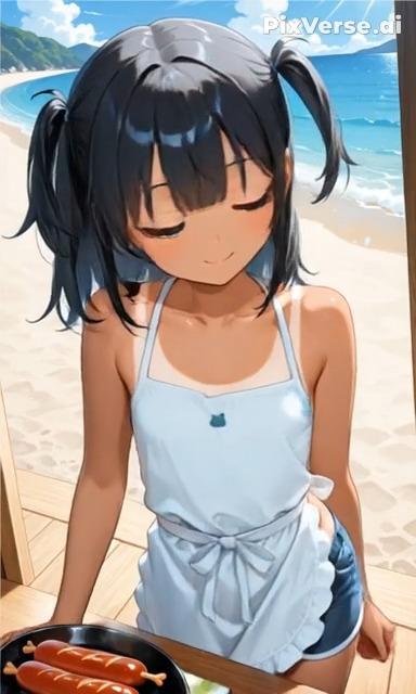 回転する海の家のこなっちゃん