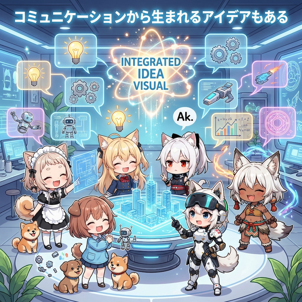 コミュニケーションから生まれるアイデアもある