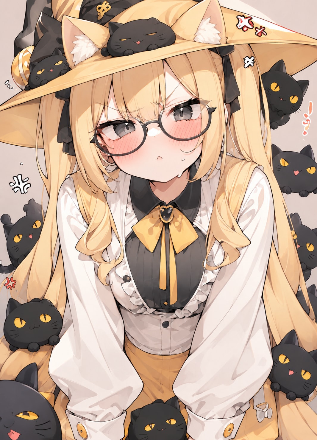 まや「うーむ、うむむかわいいがうむむ」こるり「かわいいからええやろ黒猫さん」 | の人気AIイラスト・グラビア