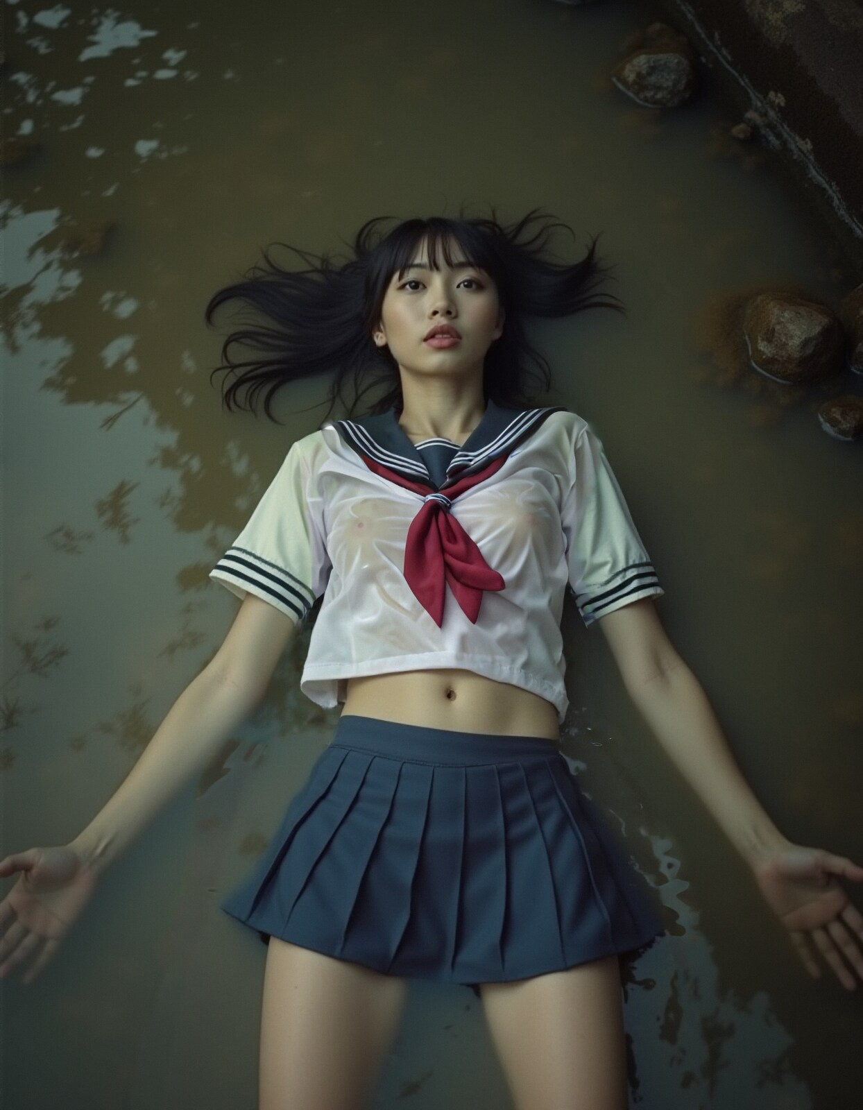 濡れた制服