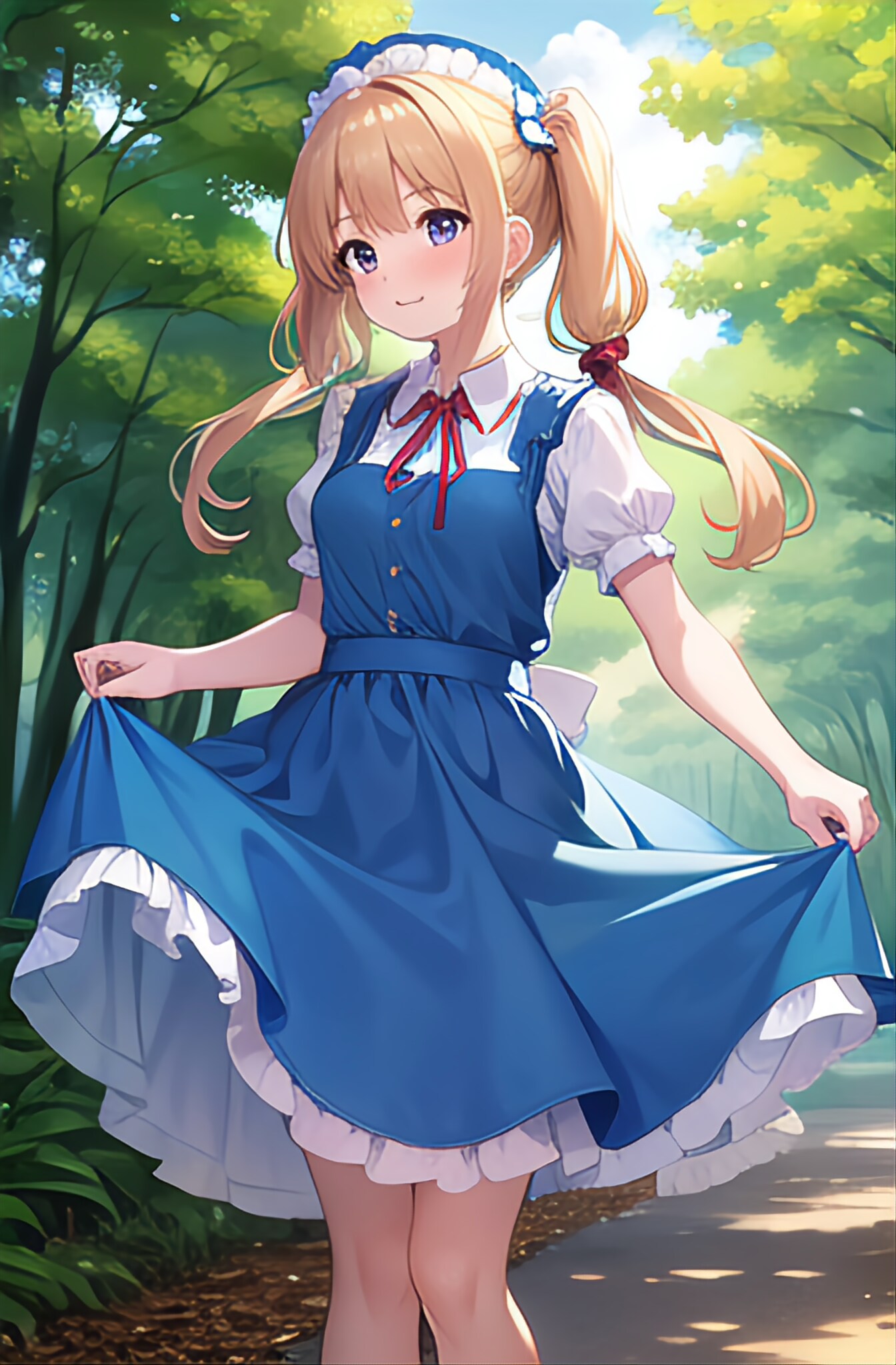 包まれる木漏れ日と翠 | の人気AIイラスト・グラビア