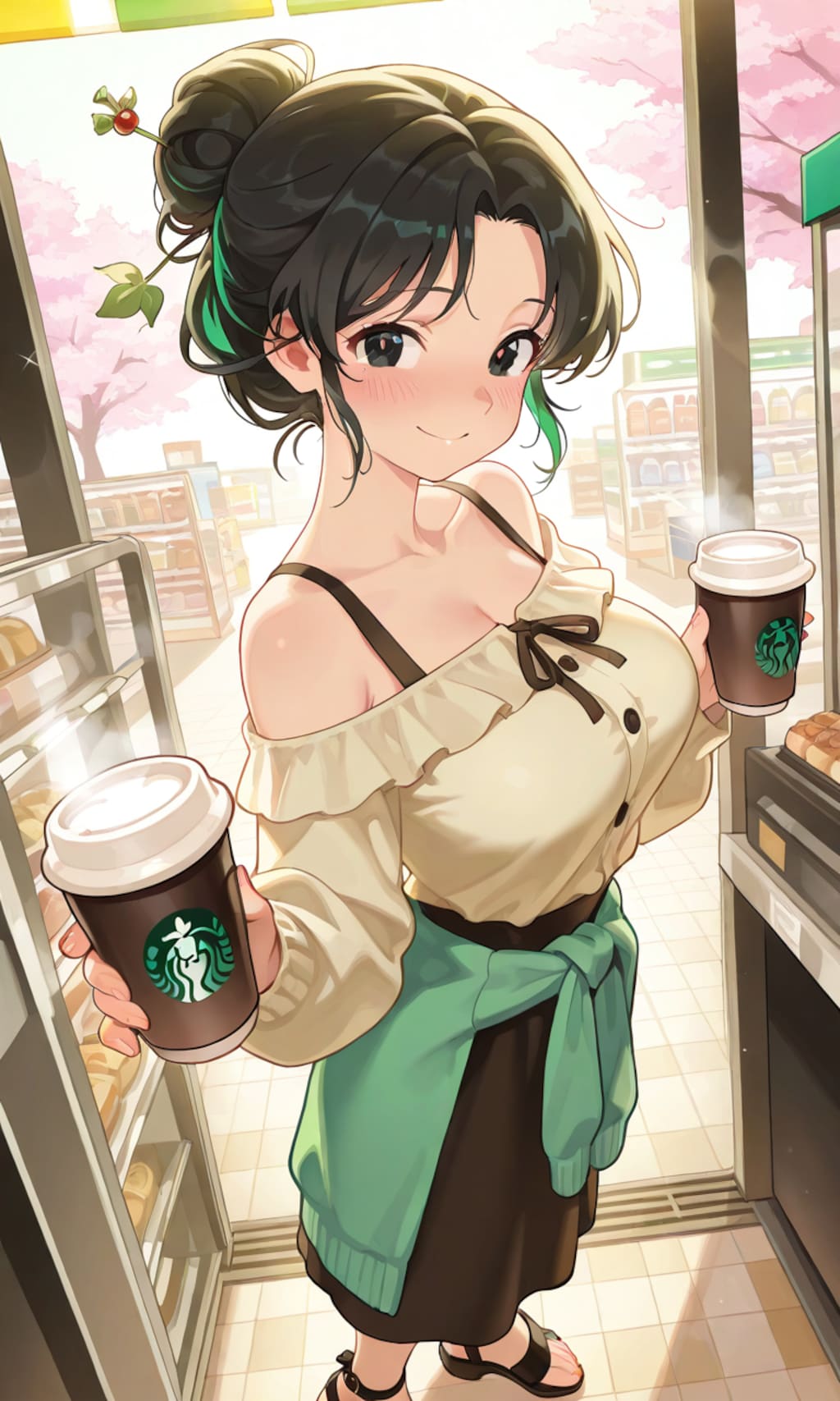 はい、コーヒー買っておいたよ　ルリさん