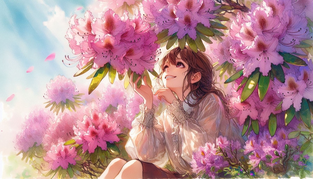 誕生花　0508 シャクナゲ