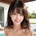 全裸プールサイド02 4枚目
