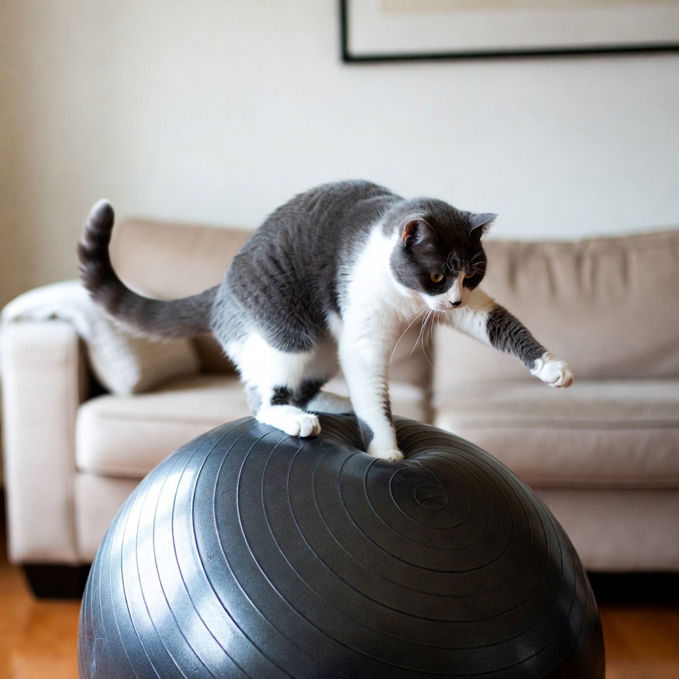 バランスボール猫 | の人気AIイラスト・グラビア