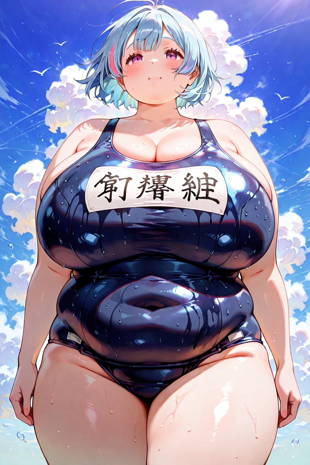 豊満で爆乳なぽっちゃり女性