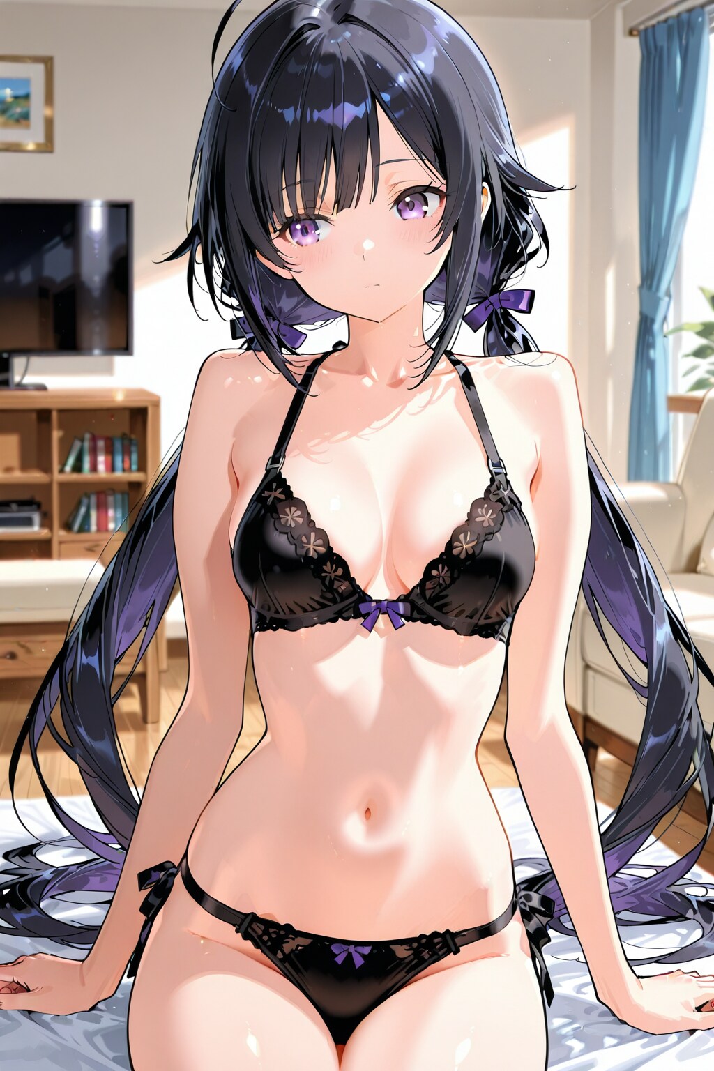 下着姿の女の子