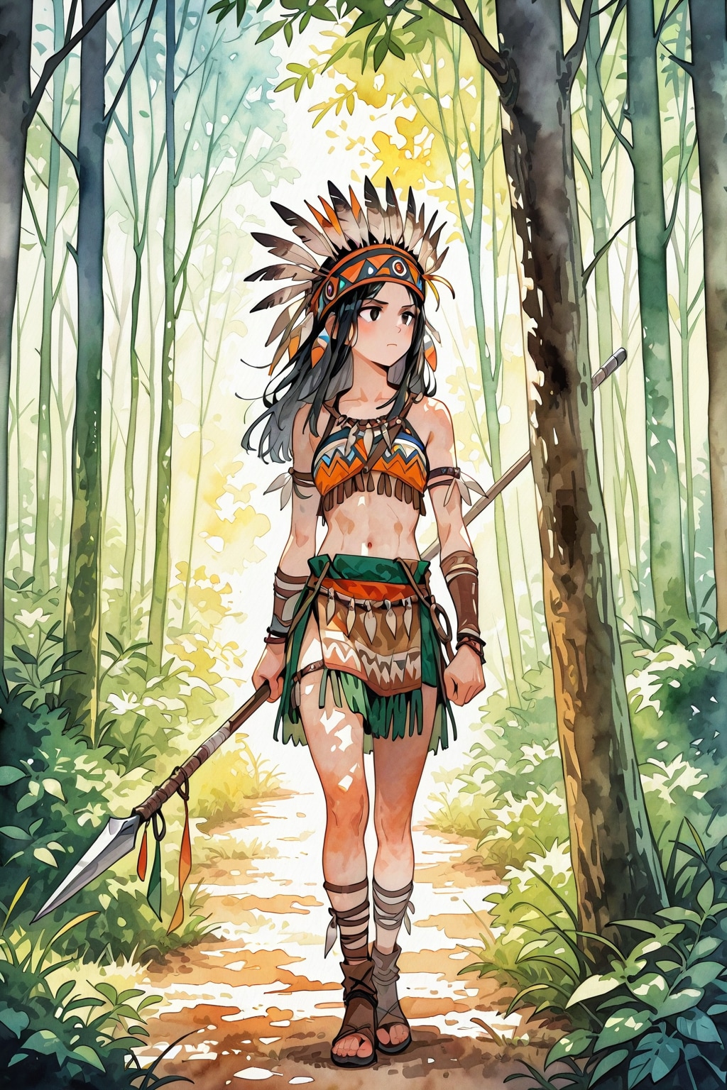 大草原の空の下３５ | の人気AIイラスト・グラビア