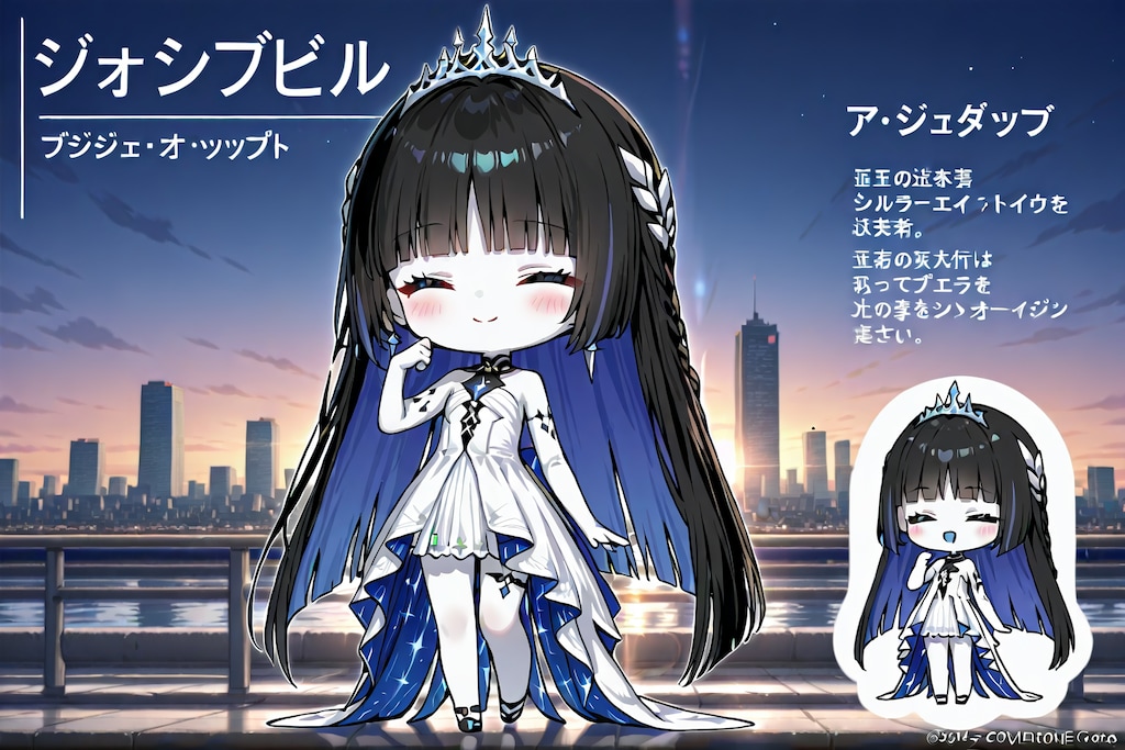 白いワンピースのお嬢様