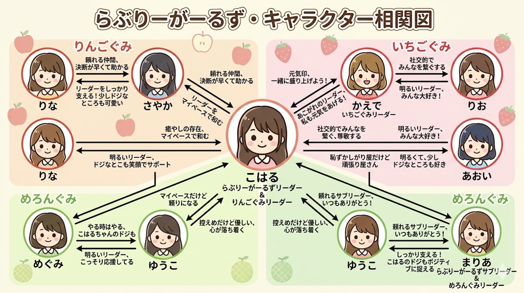 らぶりーがーるず・キャラクター相関図 <NG>