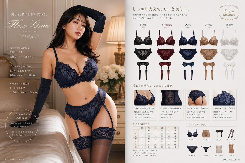 「やっぱガーターベルトは男のロマンだよね！・カラーバリエーション編」(スウィーテスト産婦人科さん企画「＃ランジェリー広告を作ろう」)