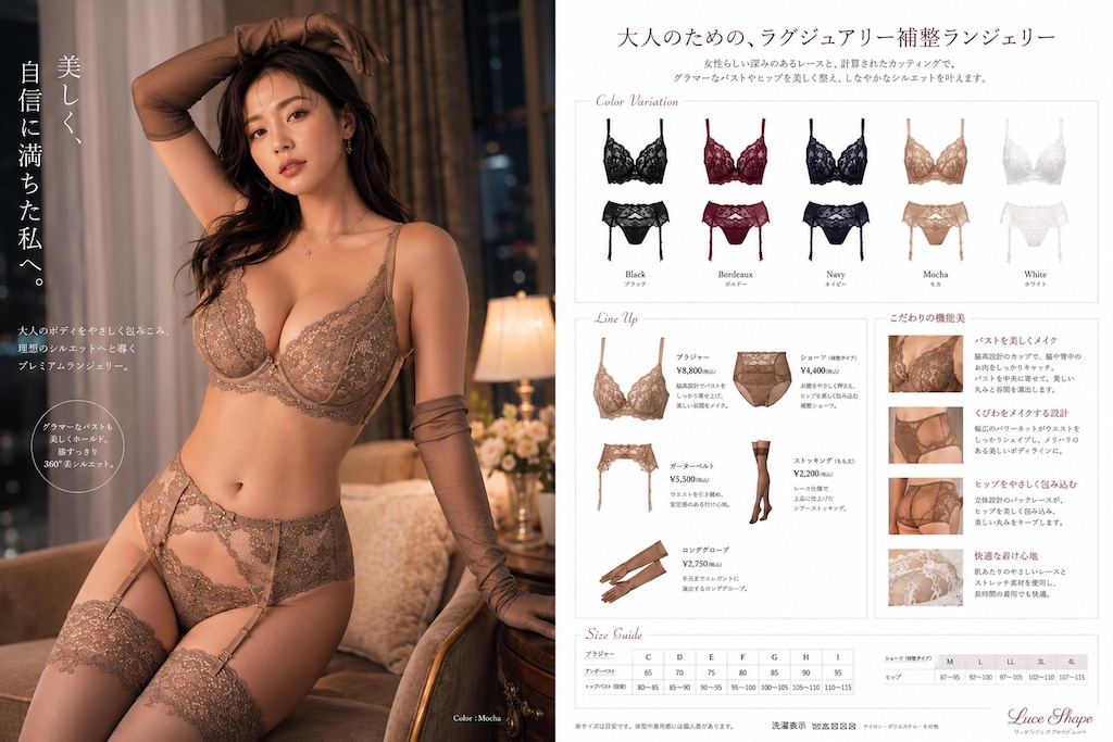 「やっぱガーターベルトは男のロマンだよね！・カラーバリエーション編」(スウィーテスト産婦人科さん企画「＃ランジェリー広告を作ろう」)