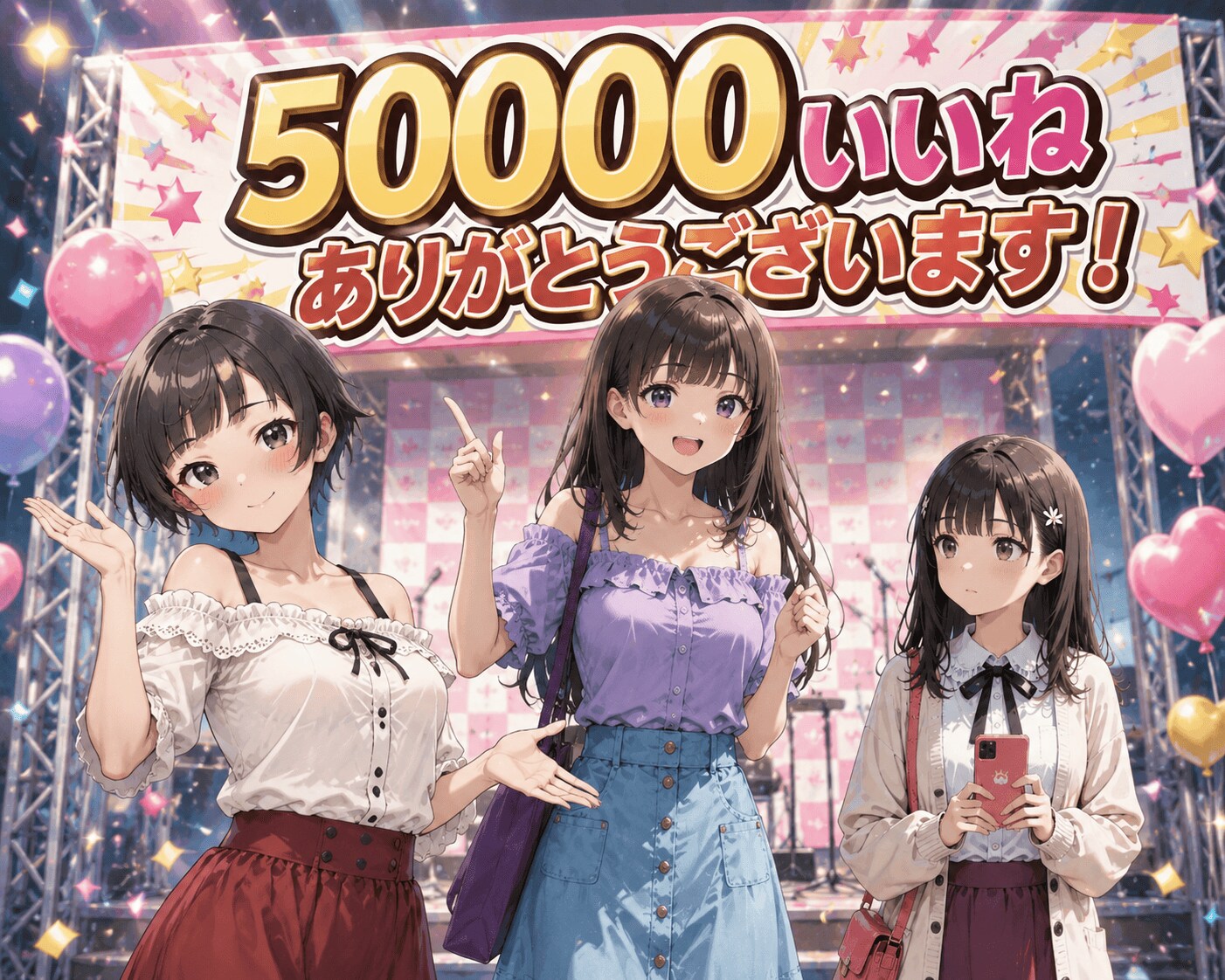 50,000いいね突破ありがとうございます！