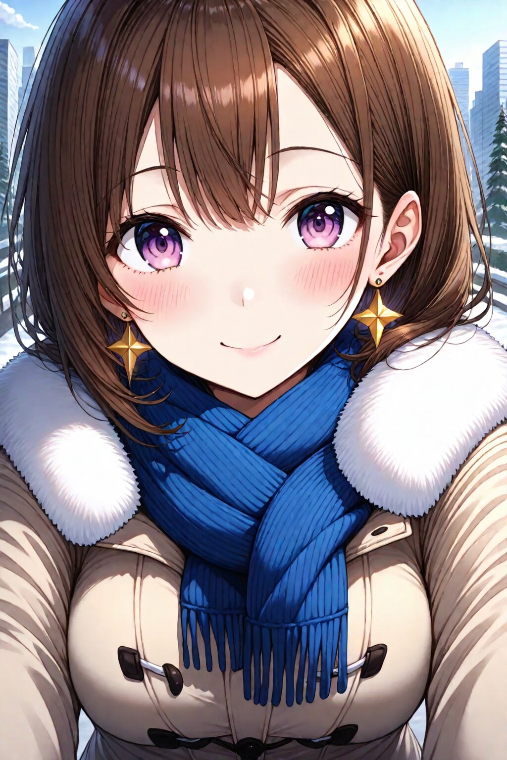 都会の冬 少女16歳