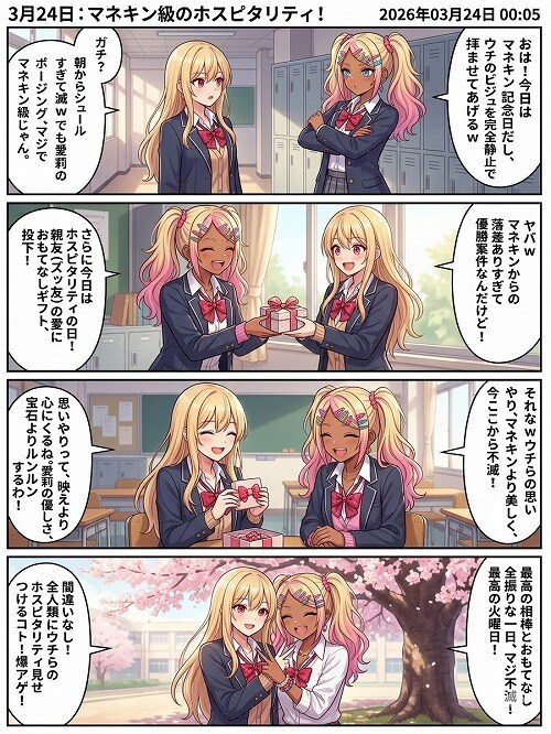 3月24日は「ホスピタリティの日」 | の人気AIイラスト・グラビア