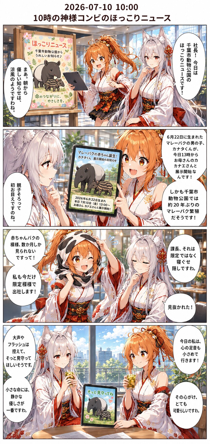 毎日漫画　10時　ほっこりニュース