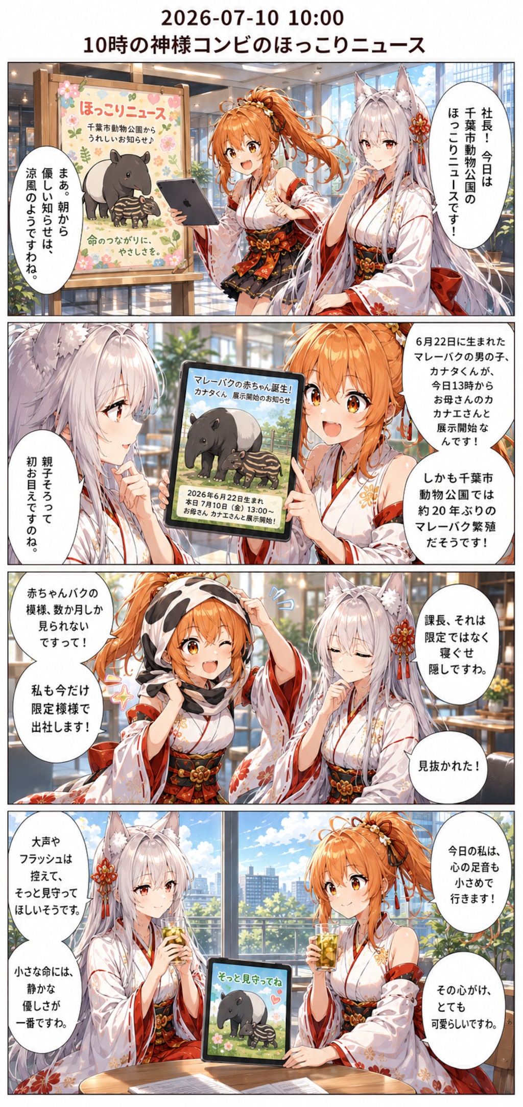 毎日漫画　10時　ほっこりニュース