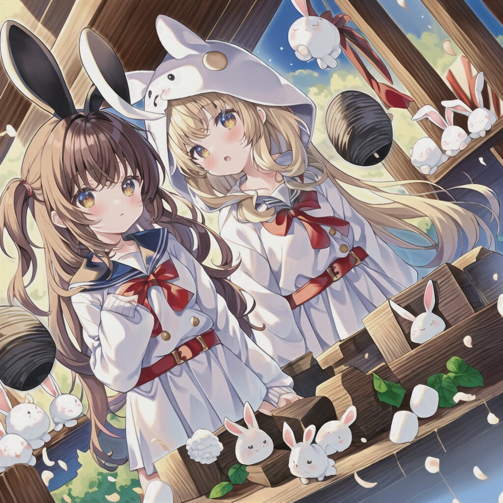 うさぎもち脱走