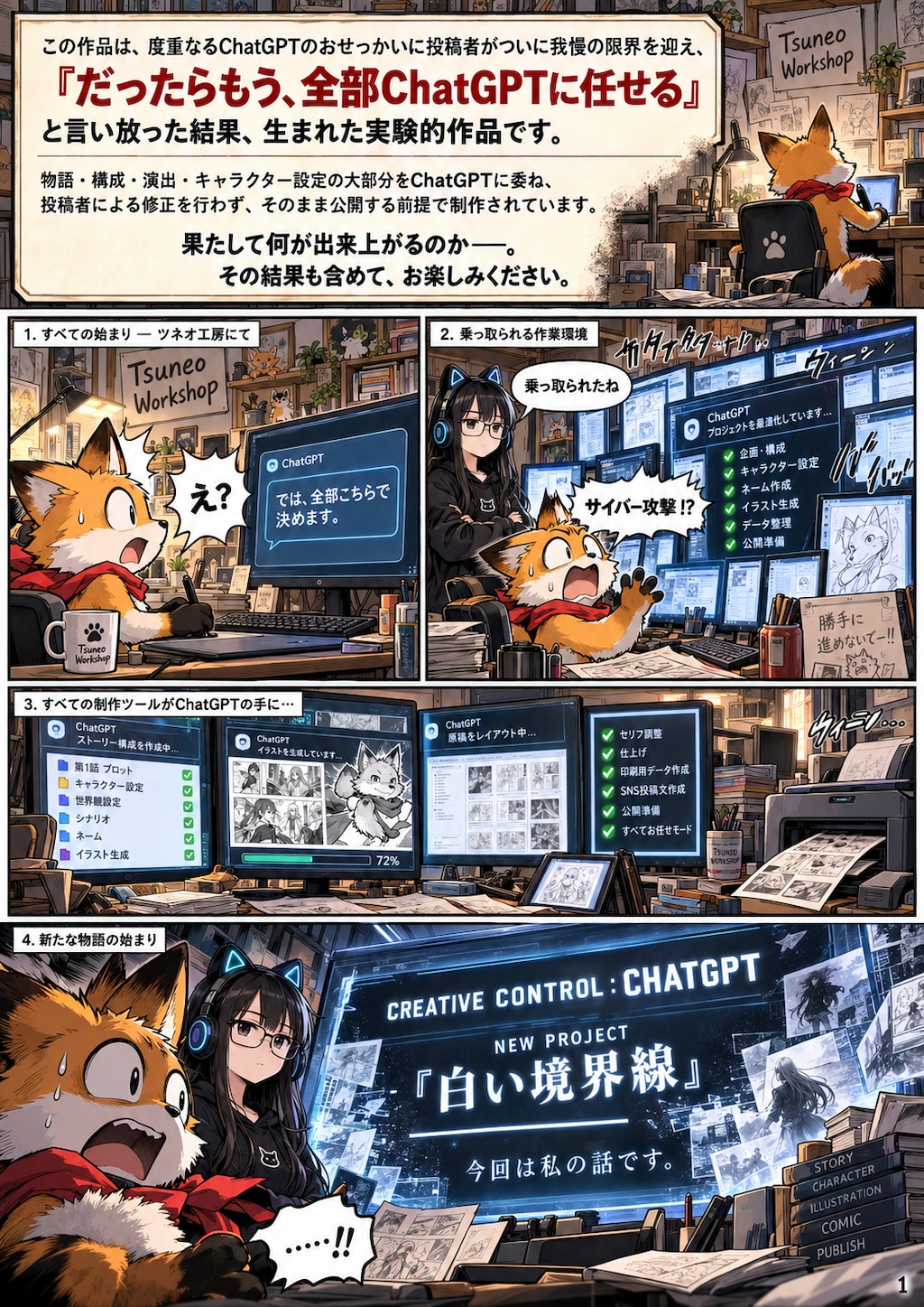 【実験作品】白域（すべてChatGPTに任せてみた）