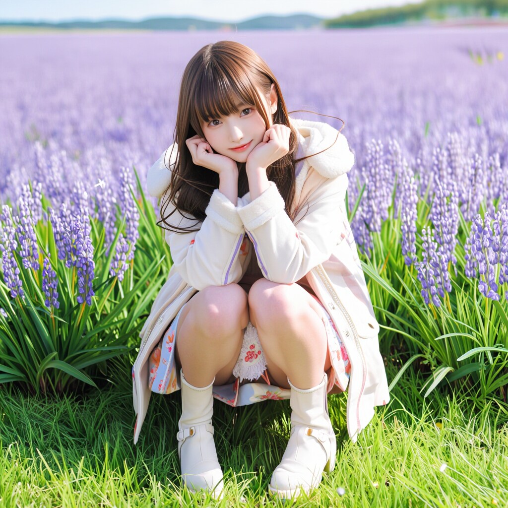 Snow Crocus flower Girl
