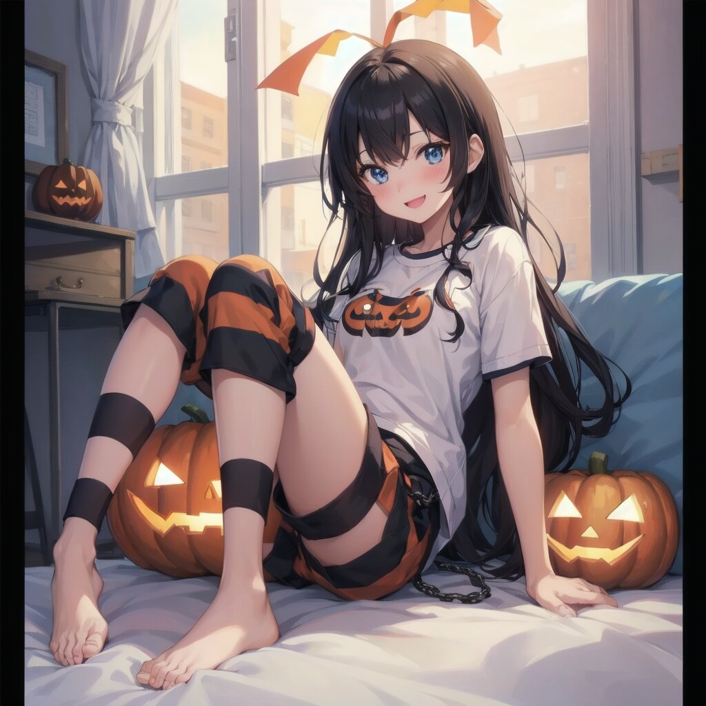 少女とジャックオーランタン