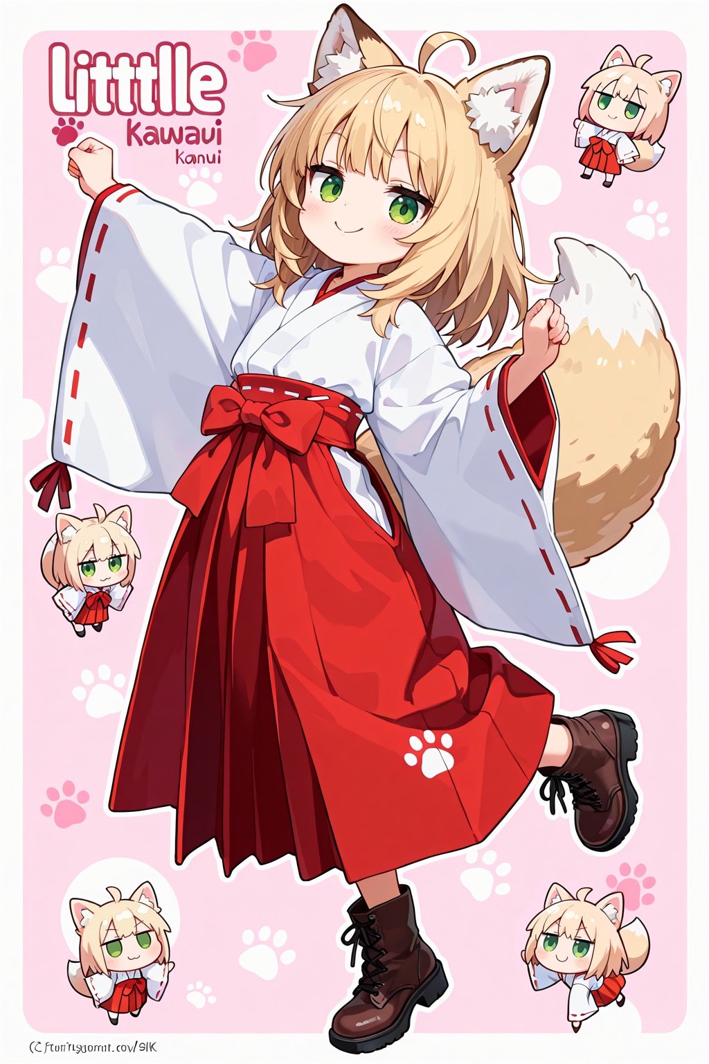 [インタビュー回答のお礼]きつねみみみこ | の人気AIイラスト・グラビア