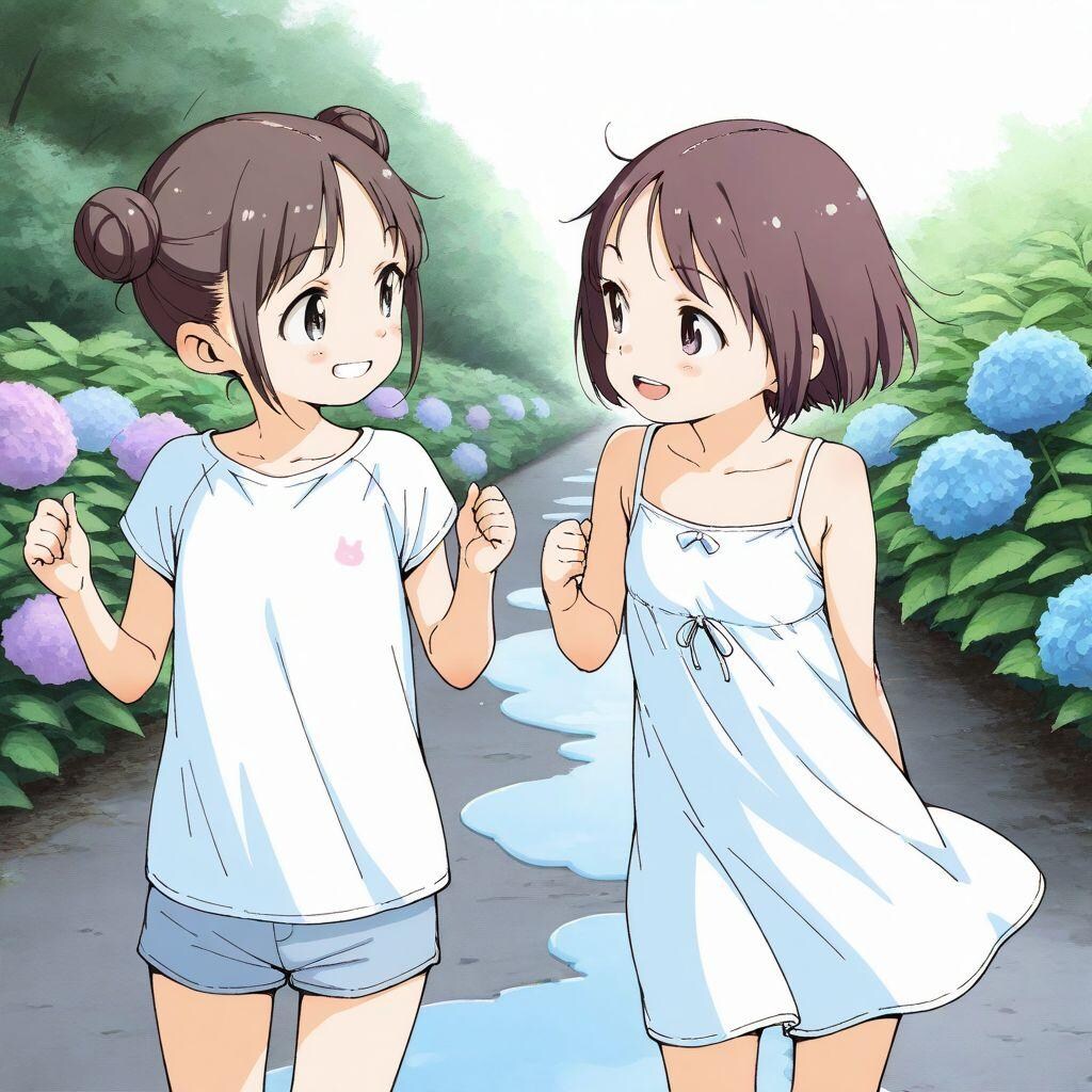 雨上がりの散歩道