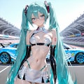 レースクイーンコスのミクさん♪ 4枚目