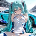 レースクイーンコスのミクさん♪ 8枚目