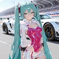 レースクイーンコスのミクさん♪ 2枚目