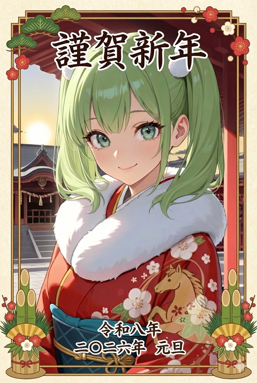 あおいちゃん年賀状