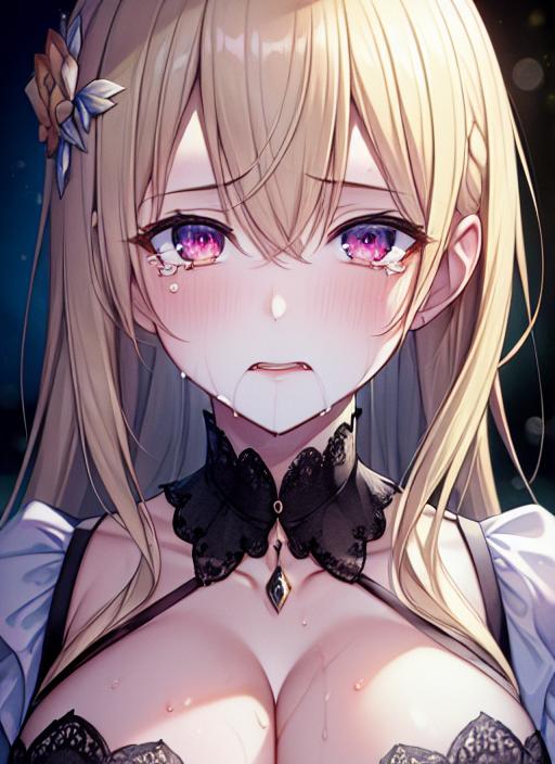 口元が意味深な女の子