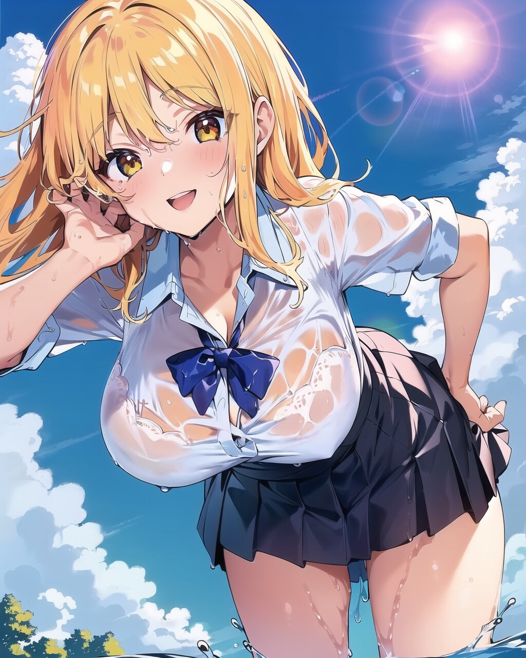 「水もしたたるいい女♪　でしょ？」