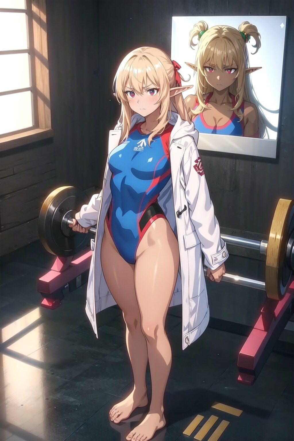 エルフの御女の子のレオタード