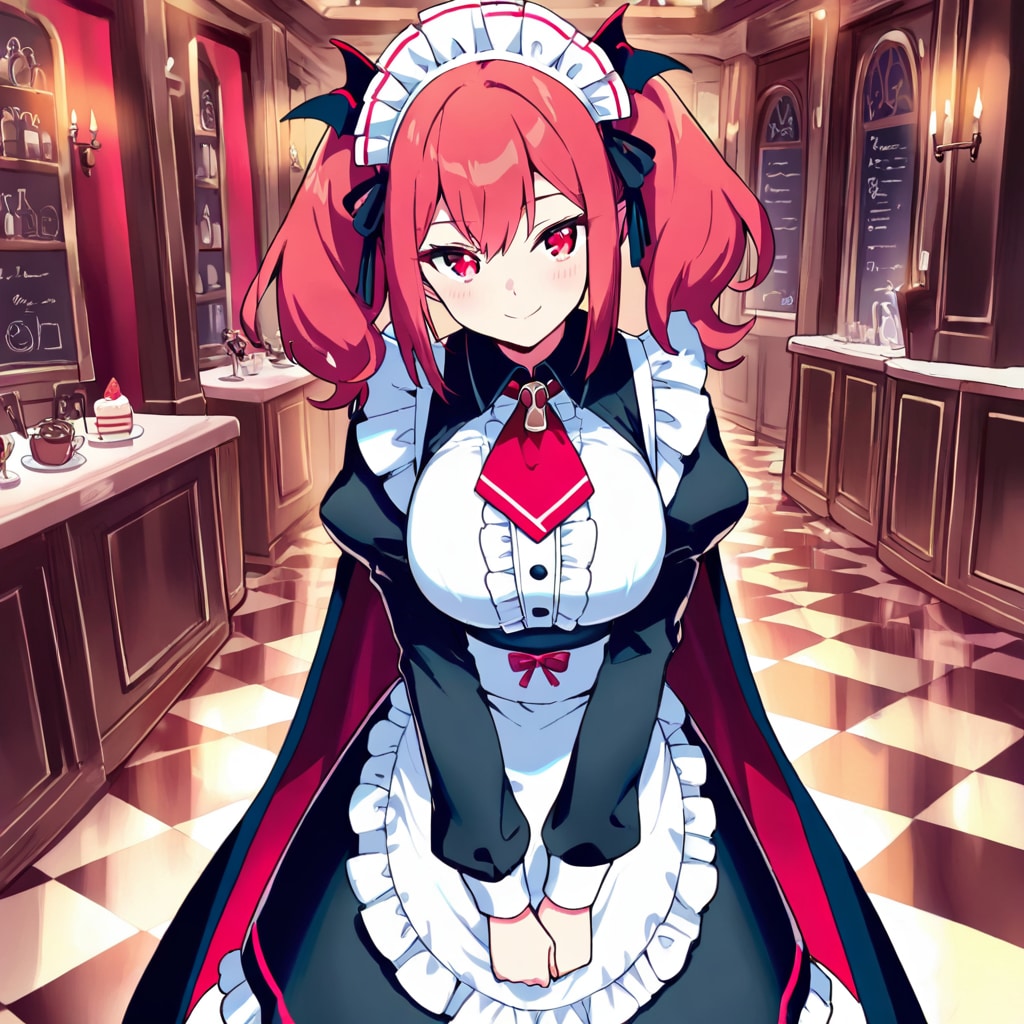 吸血鬼属性メイド店長 | の人気AIイラスト・グラビア